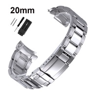 Curved End Stainless Steel 20mm Diver Watch Band for Rolex Daytona/Submariner, Metal Bracelet Wristb