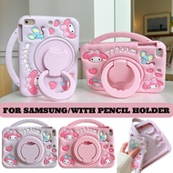 3D Melody Kids Case Lanyard For Samsung Galaxy Tab A 8.0 2019 A7 A8 A9 A9+ Plus S6 Lite 2023 2024 Br