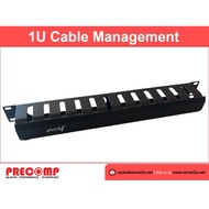 GrowV 1U Cable Management for Server Rack