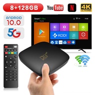 Smart TV Box D9 10.0 Set Top Box 2.4G 5G WIFI 905 Core 4K HD 8GB+128GB Video Media Player Home Theater TV Box New Hot