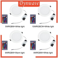 [Dynwave] Led Downlights for Ceiling Dimmable RGBW, Recessed Ceiling Lighting for Living Room, Kitchen, KTV, Bars