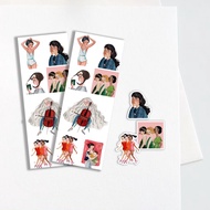 Women's life Asthetic Stickers Waterproof Stickers (7pcs)