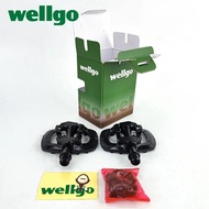 Wellgo Original C317 Aluminum Body Cr-Mo Spindle DU/Sealed 9/16" Bearing Bicycle Pedal with 98A Clea