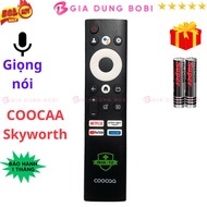 Remote điều khiển tivi COOCAA Mã 03 giọng nói điều khiển TV Skyworth - Tặng pin - Gia Dụng Bo Bi