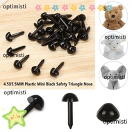 OPTIMISTI 100pcs/bag Safety Triangle Noses Accessories Plastic Mini 4.5X5.5MM
