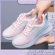 Running Outdoor Wear Sport Shoes Women Sneaker Flying Gradient Rainbow Marshmallow Colour Kasut Runn