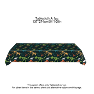 Dinosaur Birthday Party Decorations with Tablecloth Banner Backdrop Balloons Sweet 1st One Sweet One