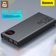Xiaomi Youpin Baseus 22.5W Power Bank 10000/20000MAh แบบพกพา Fast Powerbank ประเภท C PD Qucik Charge ภายนอกสำหรับ
