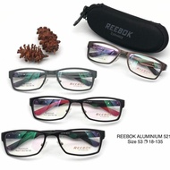 Kaca Mata Frame Pria Reebok 011 Magnesium Premium Mewah Elegan Sporty