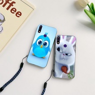 Cartoon TP-Link TPLink Neffos X9 Cover Panda Minions Doraemon Printed Case With Strap