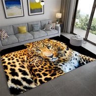 3D Leopard Tiger Lion Cat Non-slip Area Rugs Large Mat Rugs for Living Room Comfortable Carpet Soft 