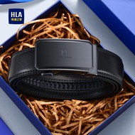 Young Mens Automatic Buckle Leather Belt Genuine Cowhide Business Waist Belt New Style HLA Heman Hom