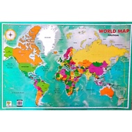 POSTER / CHART WORLD MAP POLITICAL