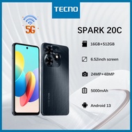 TECNO SPARK 20c 5G 8+512GB Cellphone original 2023 Android mobile phone brand new