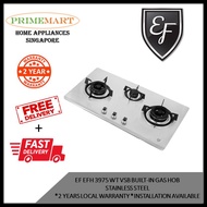 EF EFH 3975 WT VSB BUILT-IN GAS HOB STAINLESS STEEL * 2 YEARS LOCAL WARRANTY * INSTALLATION AVAILABL