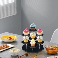 HappyHome1 Acrylic 7 Bit Cupcake Stand Showcase Toys Retail Small Display Rack for Cupcake Food Bisc