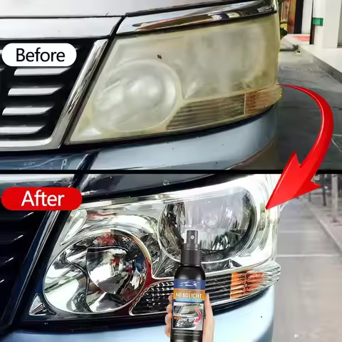 Car Headlight Refresh Polishing Kit Scratch Detergent Repair Cleaning Spray Headlight Refresh Polish