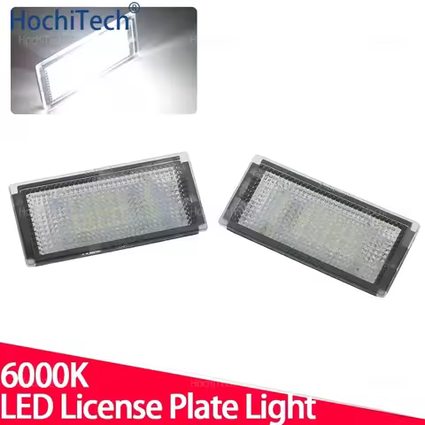 2Pcs Canbus LED License Plate Light For BMW 3 Series E46 2-Door M3 1998-2003 51137031085 White Car-S