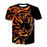 New Men's Short Sleeve T-shirt Spring Summer 3D-printed Tiger T-shirt High Quality Animal t-shirt XS-6XL size