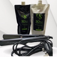 QS 3D 35/36 REBONDING CREAM 500ML + Korea IC Iron