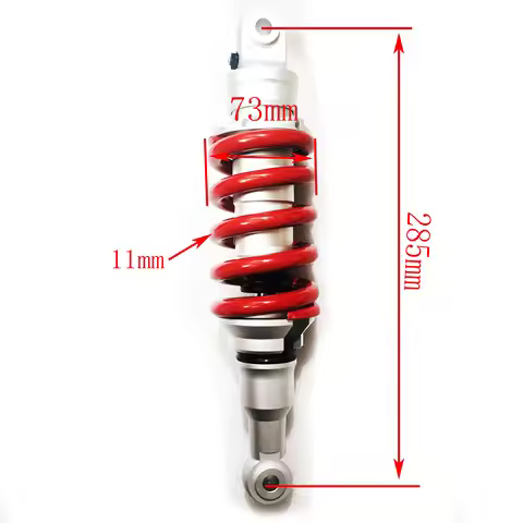 Motorcycle Shock Absorber Rear Suspension 285mm 11mm Spring for Honda Yamaha suzuki Kawasaki CB190X 