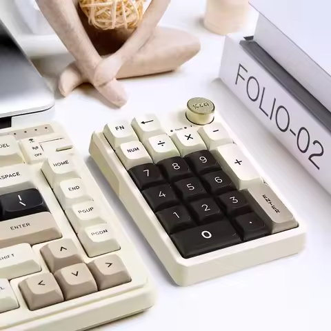 Kzzi K20 Mini Keyboard Keypad Hot Swappable Wireless Gasket Mechanical Keyboard Accessory for Comput