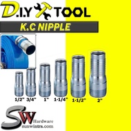 1/2", 3/4",1",1-1/4",1-1/2".2" K.C.NIPPLE/GALVANIZED BIG SIZE KC NIPPLE/GI HOSE NIPPLE HOSE COMBINAT