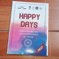 Happy watercolor paper A5 A6 postcard 300GSM Cold Press pattern