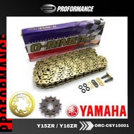 O-RING Gold Chain 428 Gold Sprocket Kit Sprocket Sets Full Set Fitment For YAMAHA Y15ZR / Y16ZR