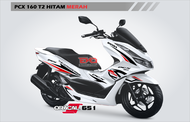 Stiker PCX 160 Putih Cutting Sticker kode T Bahan Oracal
