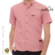 padlock - Kemeja Pria Premium Distro Pink