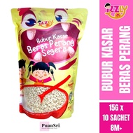 Izzly Baby Food Makanan Bayi 6 Bulan Month Banana Brown Buah Halal Labu Oat Putih Rice Ikan Bilis