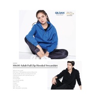 88600 X GILDAN ADULT FULL ZIP HOODED SWEATSHIRT