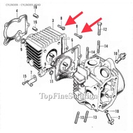 90082-035-010 Skru Head/Block Honda C70 GBO GBOJ GB6 EX5 HP