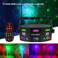 Hot Sale 15 eyes Led  Laser Beam  Scanner Sound Active DJ Disco Lights Stage Lighting Effect