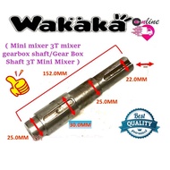 Mini mixer 3T mixer gearbox shaft