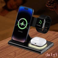 DLAY Efficient 3 in 1  Charging for Phone 16 15 14 Watch Series and Earphone