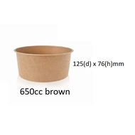 Paper bowl 650cc bowl brown ＃bungkus ＃bekas＃纸碗 ＃打包