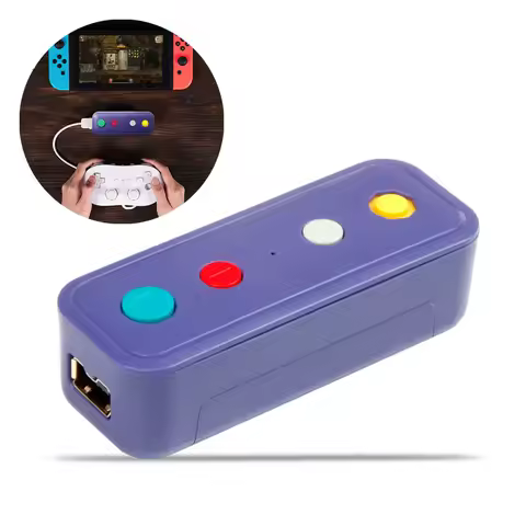 Wireless Bluetooth-compati Adapter Converter with USB Cable Fit for Nintend Switch for Game Cube/Cla