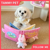 Pet Plush Toys Dog Squeaky Toys Hide & Seek Bedtime Book Toy Chew-Resistant Interactive Dog Toys Tra