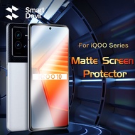 SmartDevil ฟิล์มสำหรับ VIVO กระจกอย่างหนา Matte X100S IQOO 12 IQOO 11 IQOO 11S IQOO 10 IQOO NEO 8 Pro NEO 7 NEO 6 SE IQOO 12 Pro ป้องกันเต็มรูปแบบเกมปกป้องหน้าจอป้องกันลายนิ้วมือ