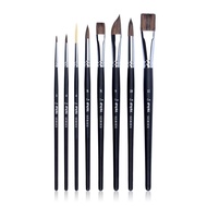 8 Pcs Set Painting Brush Watercolor Animal Hair Brush Acrylic Art Brushes Set with Tube for Artist Drawing Gouache Art Supplies