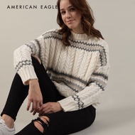 American Eagle Cable-Knit Fair Isle Sweater เสื้อ สเวตเตอร์ ผู้หญิง (EWSH 034-1088-006)