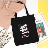 Japan Magazine Mickey Shopping Canvas Tote Bag