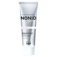 NONIO（Nonio）加美白牙膏白鮮薄荷130克獅王牙膏氟口臭預防美白