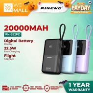 Pineng PN-892PD Built-in Cable 22.5W  20000mAh Power Bank