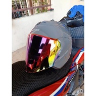 Gracshaw G919i Helmet Glazzo Mono Plain Colour Helmet SINGLE VISOR OPEN FACE Same Like ARC RITZ HELM