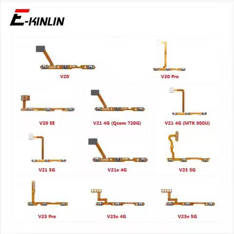 Switch Power ON OFF Button Flex Cable Ribbon For Vivo V23e V23 V21e V21 4G 5G V20 SE Pro Mute Silenc