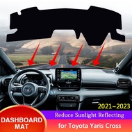 for Toyota Yaris Cross 2021 2022 2023 XP210 Car Dashboard Dash Mat Cover Sunshade Anti-sun Carpet Pad Auto Accessories Stickers