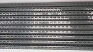 Steel Slotted Angle Bar 1.5" x 1.5" x 2.0mm x 10ft (Gray) 10 PCS with Bolts Nuts Washers